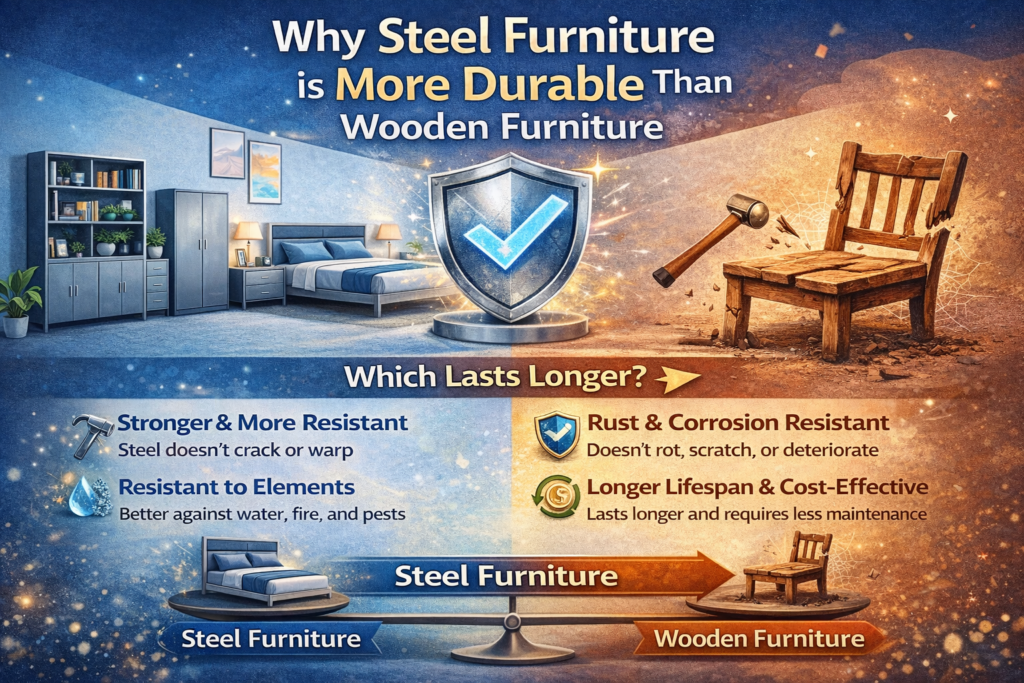 Why Steel Furniture is More Durable than Wooden Furniture
