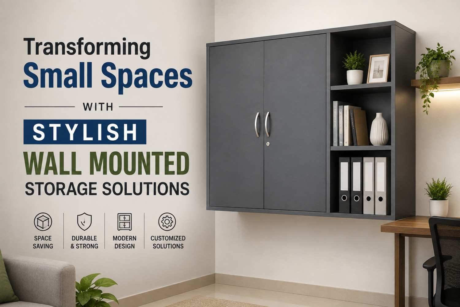 Transforming Small Spaces with Stylish Wall-Mounted Storage Solutions - Siddharth Steel Furniture